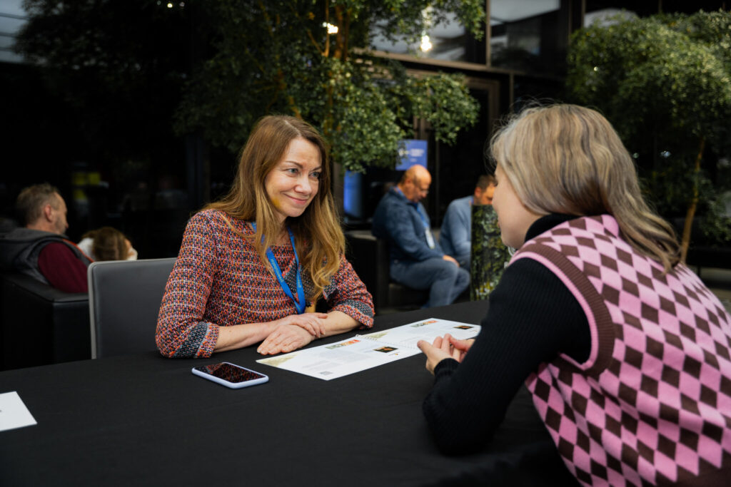Startups participating in the speed-dating session with investors during the InvestorConnect block at Cleantech Sunday.